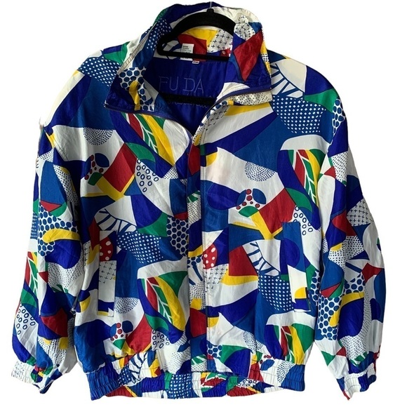 Fuda International 100% Silk Multicolor Jacket - Picture 1 of 6